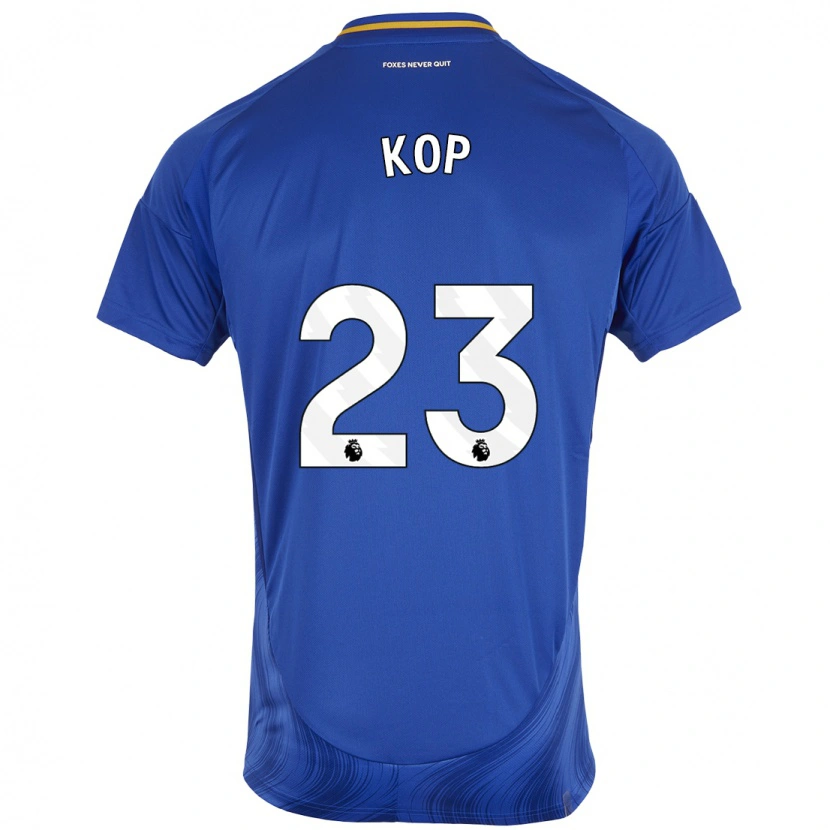 Danxen Børn Lize Kop #23 Blå Hvid Hjemmebane Spillertrøjer 2024/25 Trøje T-Shirt