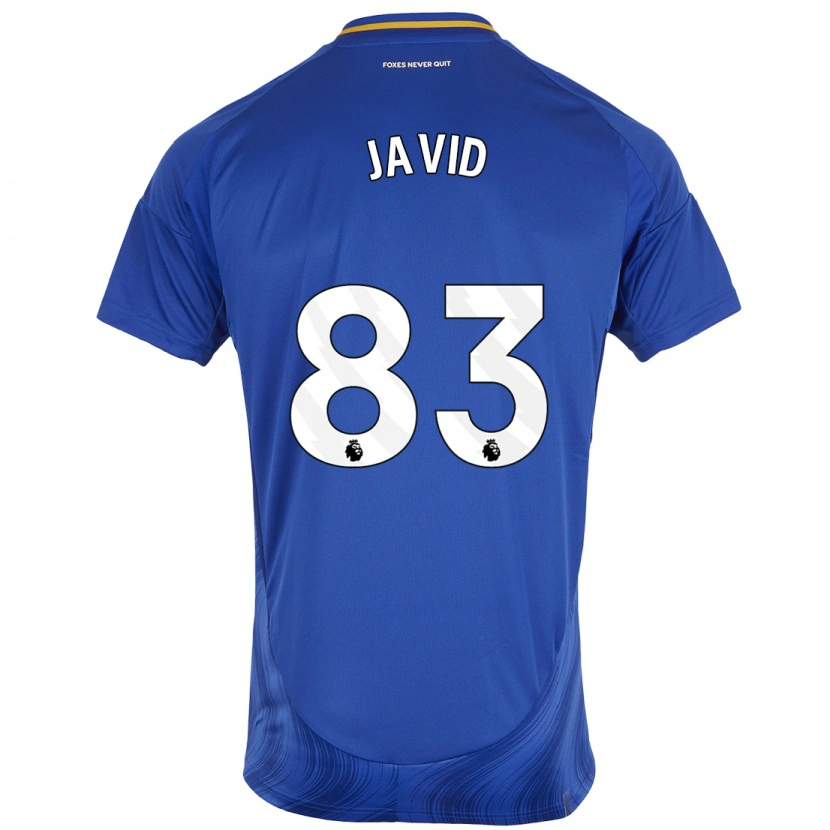 Danxen Børn Abdullah Javid #83 Blå Hvid Hjemmebane Spillertrøjer 2024/25 Trøje T-Shirt
