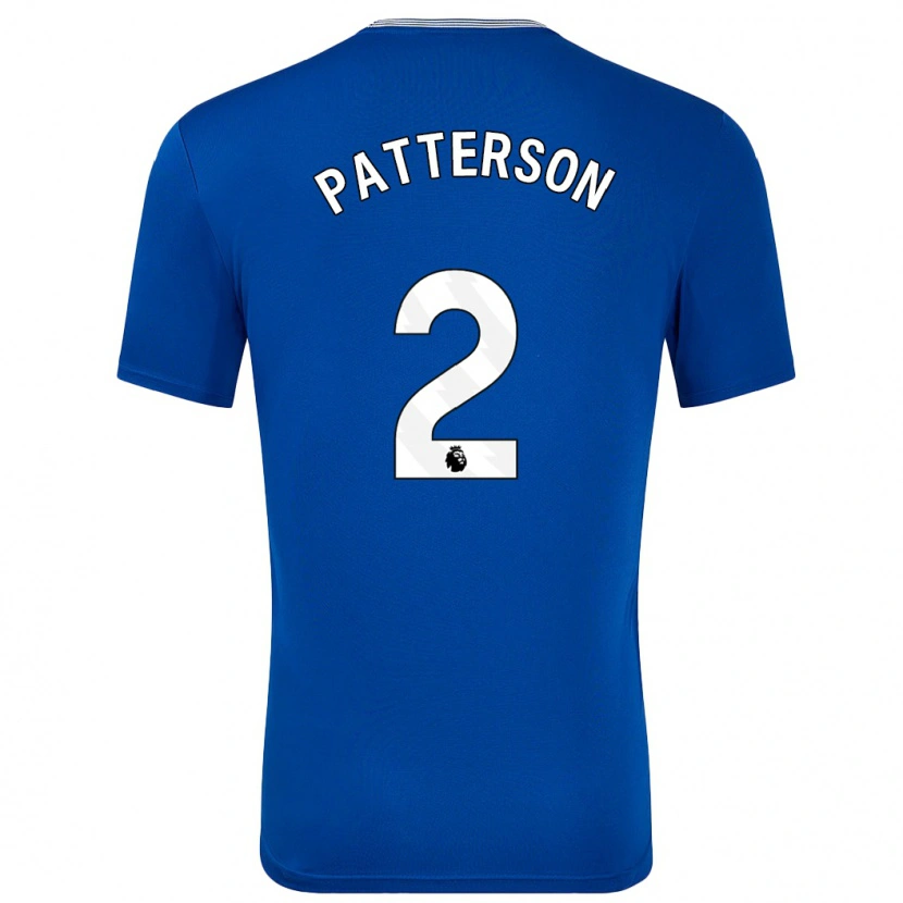 Danxen Børn Nathan Patterson #2 Blå Med Hjemmebane Spillertrøjer 2024/25 Trøje T-Shirt