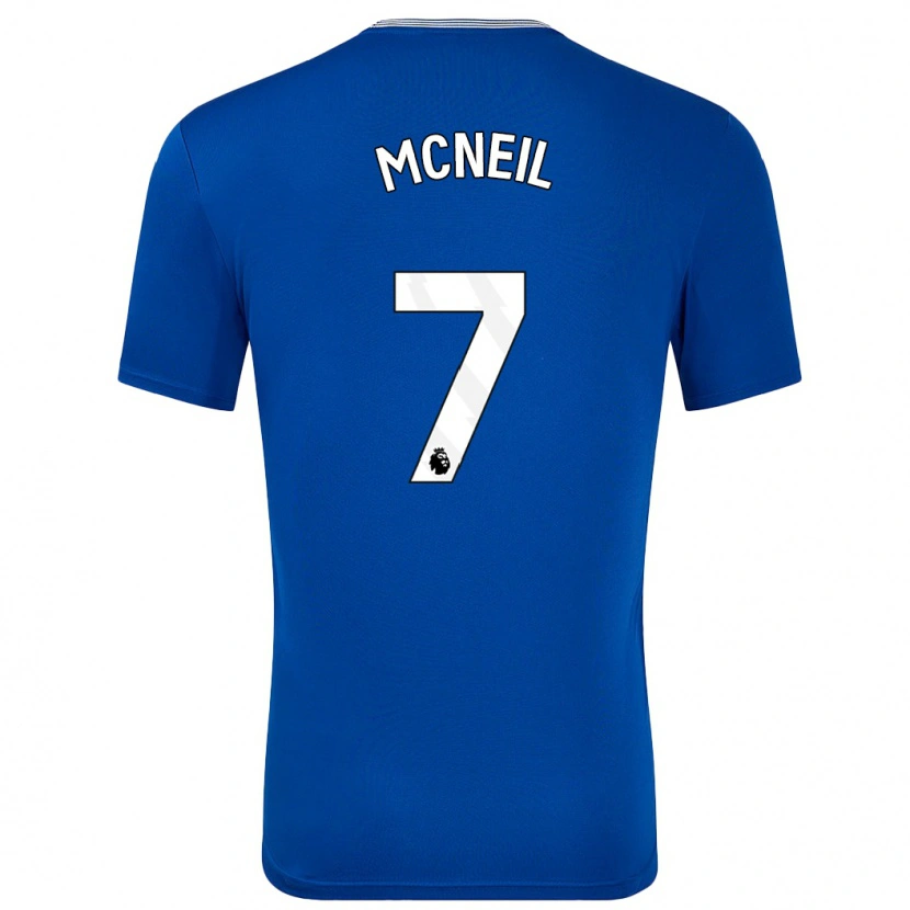 Danxen Børn Dwight Mcneil #7 Blå Med Hjemmebane Spillertrøjer 2024/25 Trøje T-Shirt