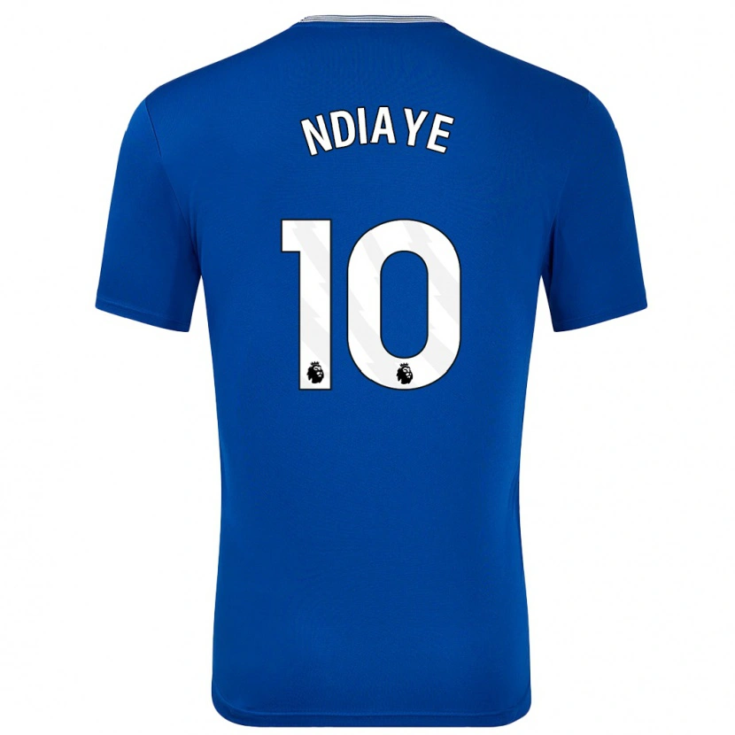 Danxen Børn Iliman Ndiaye #10 Blå Med Hjemmebane Spillertrøjer 2024/25 Trøje T-Shirt