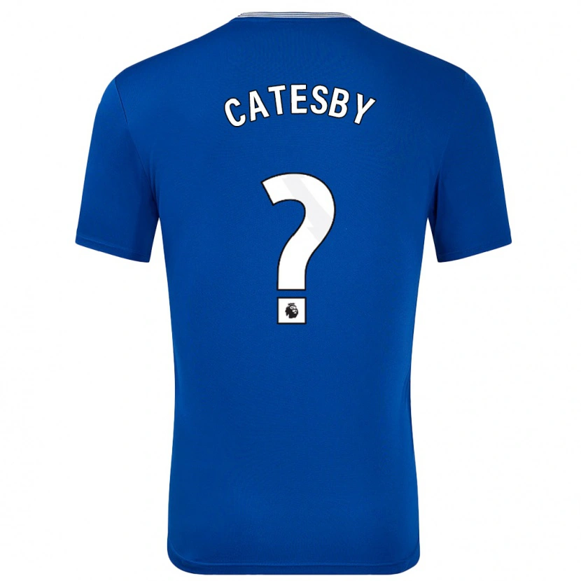 Danxen Børn Joel Catesby #0 Blå Med Hjemmebane Spillertrøjer 2024/25 Trøje T-Shirt