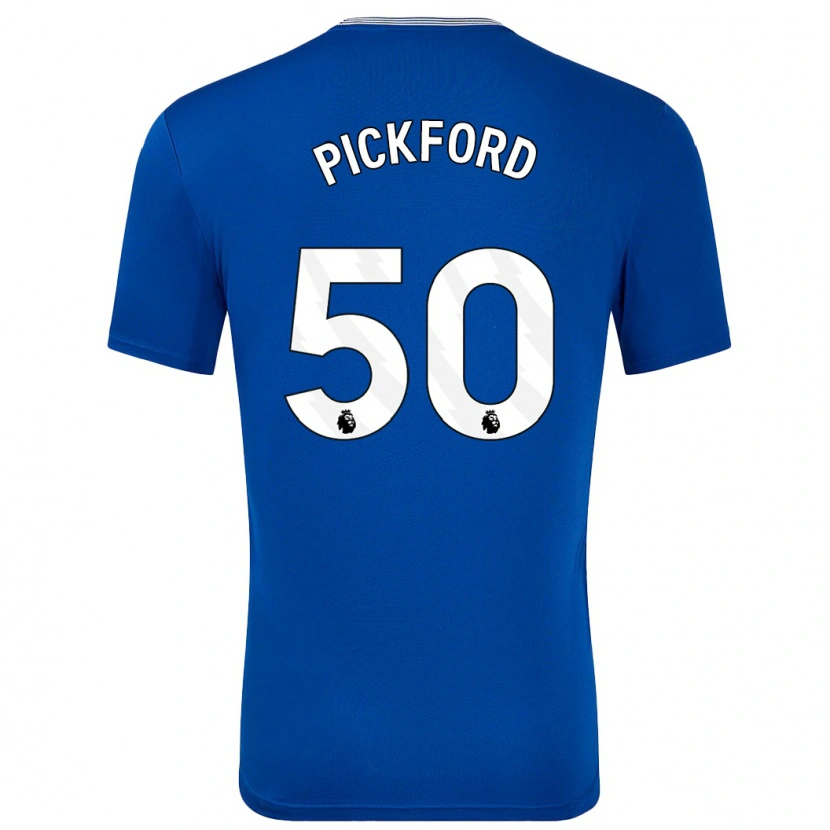 Danxen Børn George Pickford #50 Blå Med Hjemmebane Spillertrøjer 2024/25 Trøje T-Shirt