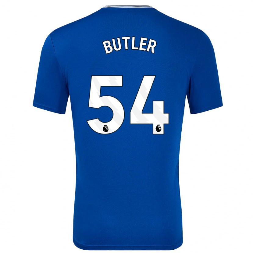 Danxen Børn Jack Butler #54 Blå Med Hjemmebane Spillertrøjer 2024/25 Trøje T-Shirt