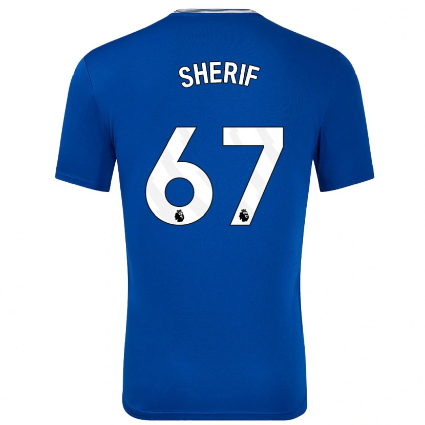 Danxen Børn Martin Sherif #67 Blå Med Hjemmebane Spillertrøjer 2024/25 Trøje T-Shirt