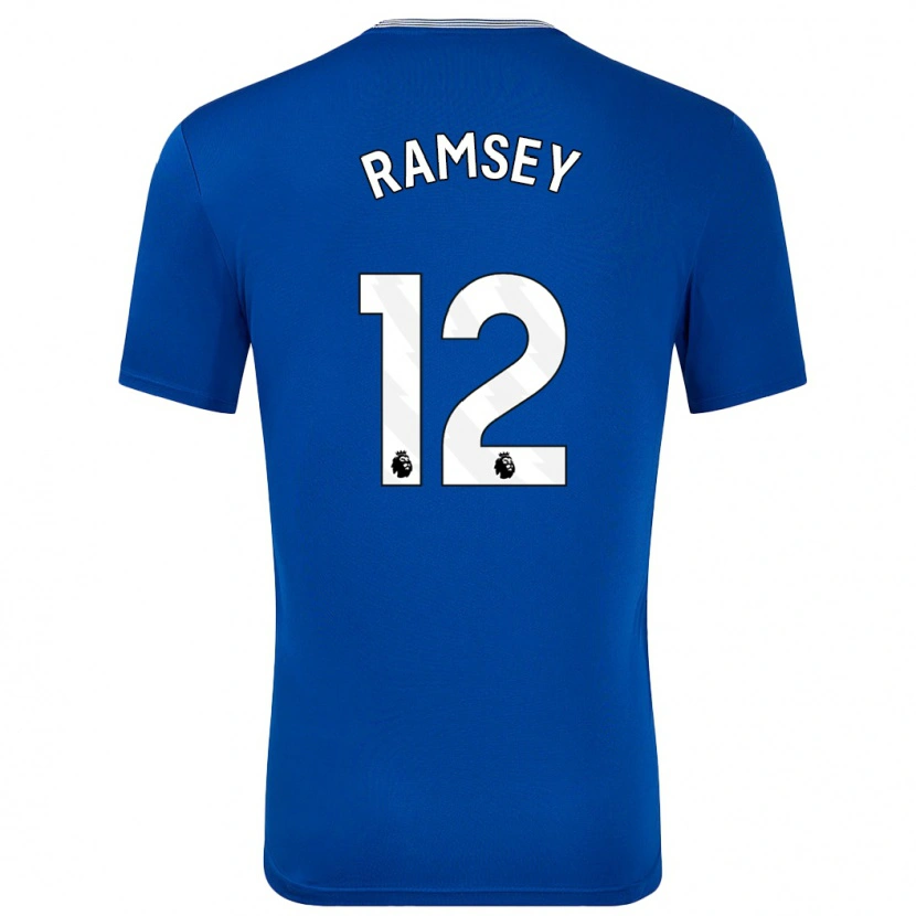 Danxen Børn Emily Ramsey #12 Blå Med Hjemmebane Spillertrøjer 2024/25 Trøje T-Shirt