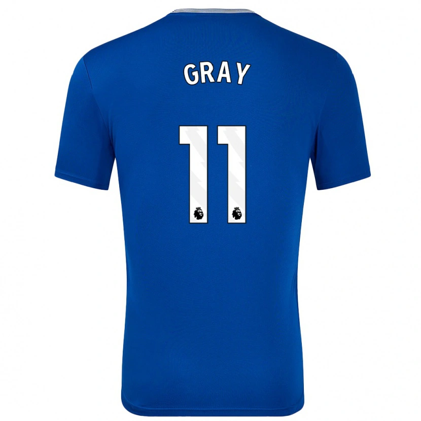 Danxen Børn Demarai Gray #11 Blå Med Hjemmebane Spillertrøjer 2024/25 Trøje T-Shirt