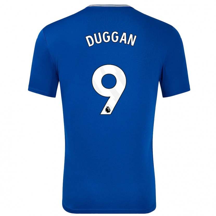 Danxen Børn Toni Duggan #9 Blå Med Hjemmebane Spillertrøjer 2024/25 Trøje T-Shirt