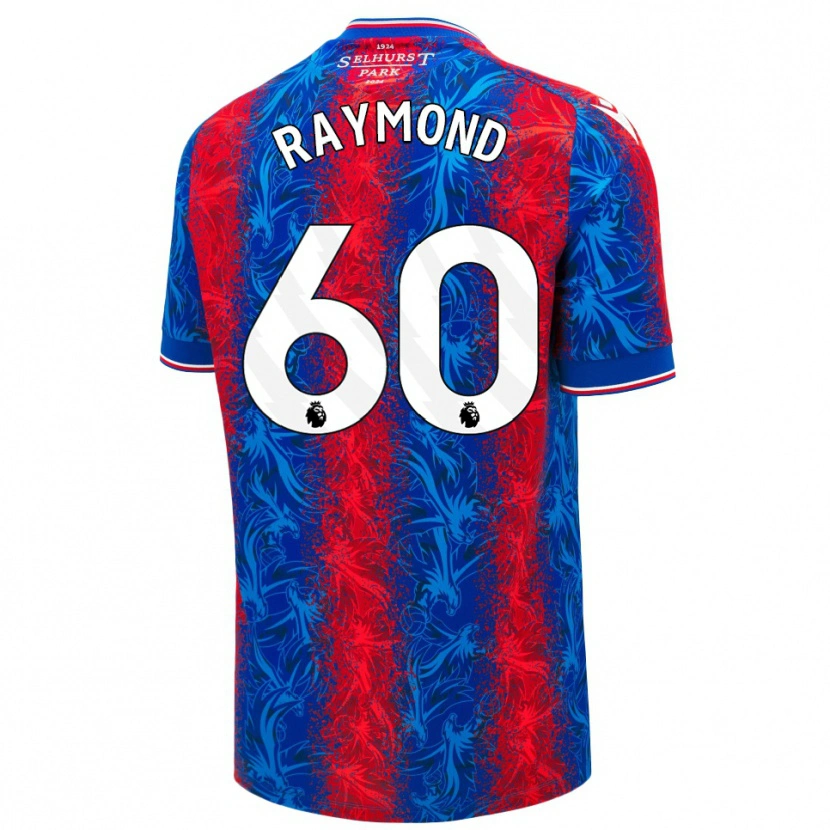 Danxen Børn Jadan Raymond #60 Røde Blå Striber Hjemmebane Spillertrøjer 2024/25 Trøje T-Shirt