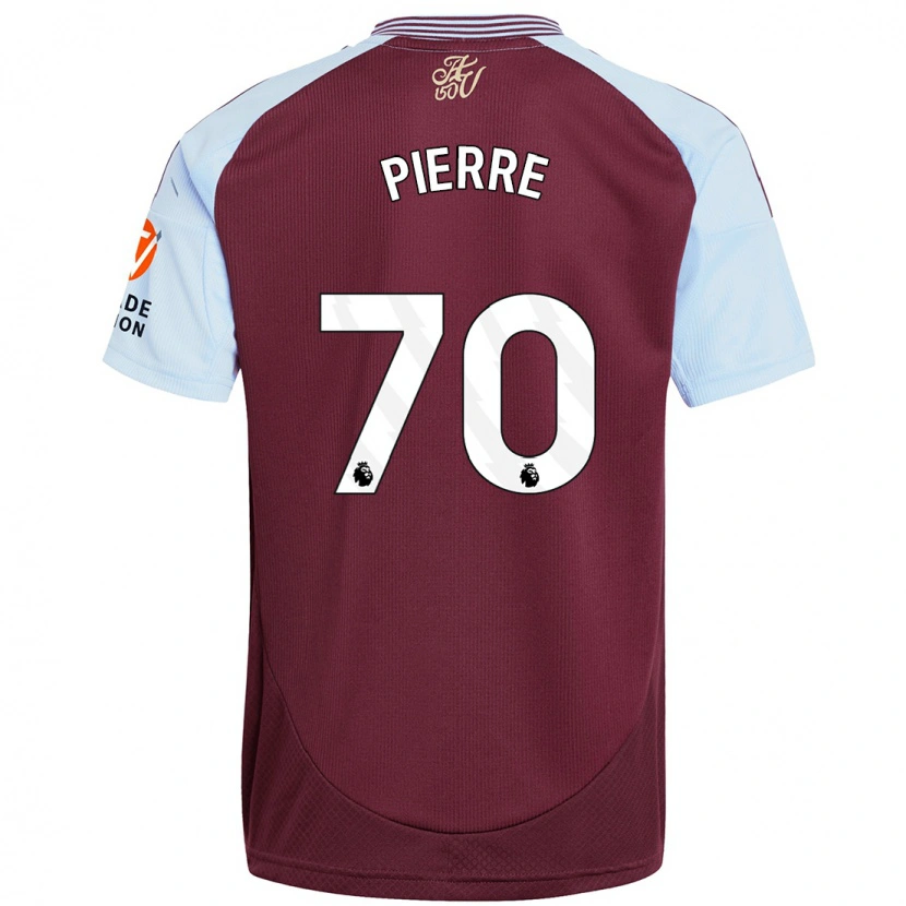 Danxen Børn Kyrie Pierre #70 Burgund Himmelblå Hjemmebane Spillertrøjer 2024/25 Trøje T-Shirt