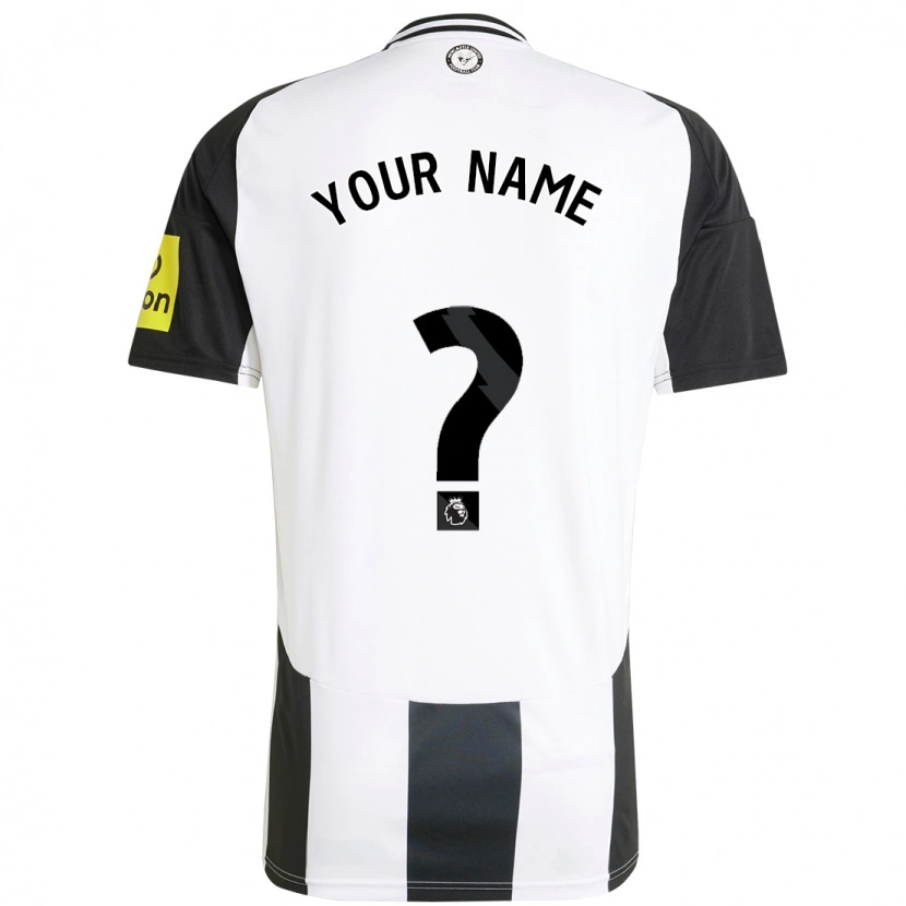 Danxen Børn Dit Navn #0 Hvid Sort Hjemmebane Spillertrøjer 2024/25 Trøje T-Shirt