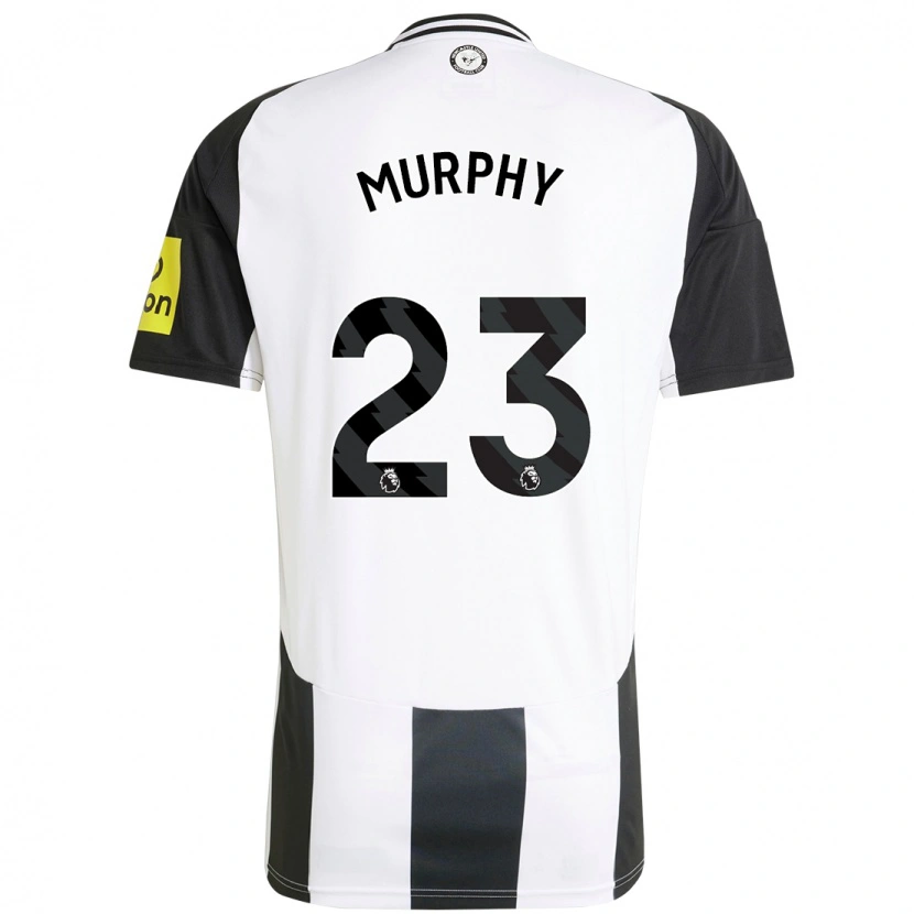 Danxen Børn Jacob Murphy #23 Hvid Sort Hjemmebane Spillertrøjer 2024/25 Trøje T-Shirt