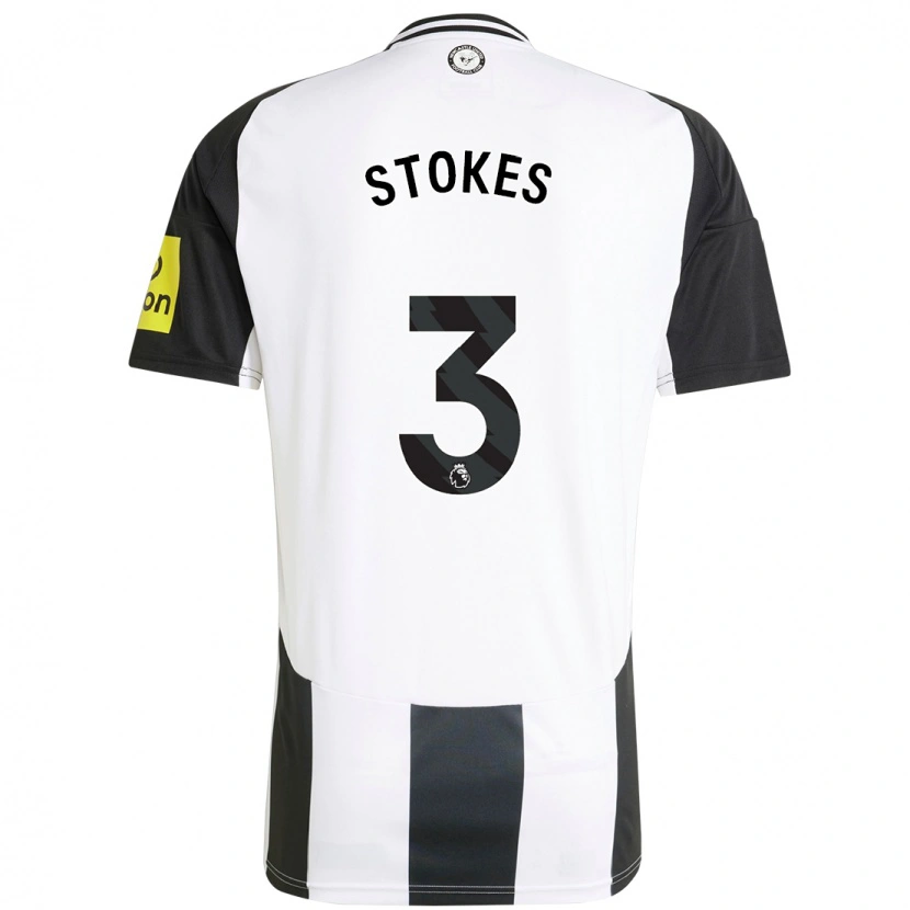 Danxen Børn Demi Stokes #3 Hvid Sort Hjemmebane Spillertrøjer 2024/25 Trøje T-Shirt