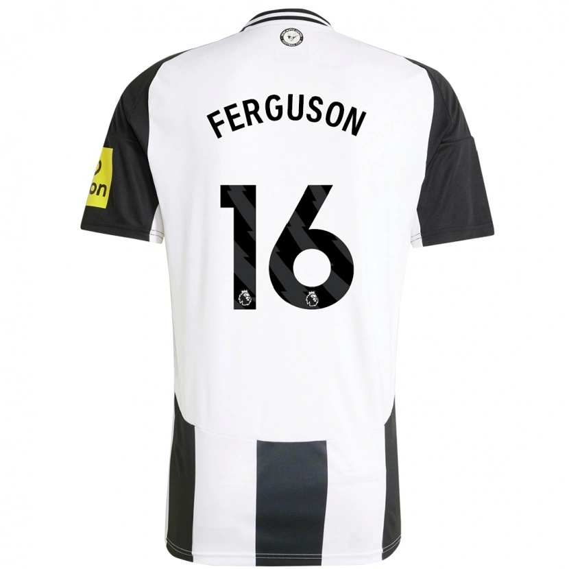 Danxen Børn Becky Ferguson #16 Hvid Sort Hjemmebane Spillertrøjer 2024/25 Trøje T-Shirt
