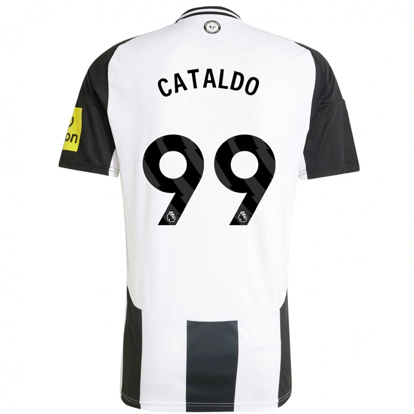 Danxen Børn Lia Cataldo #99 Hvid Sort Hjemmebane Spillertrøjer 2024/25 Trøje T-Shirt