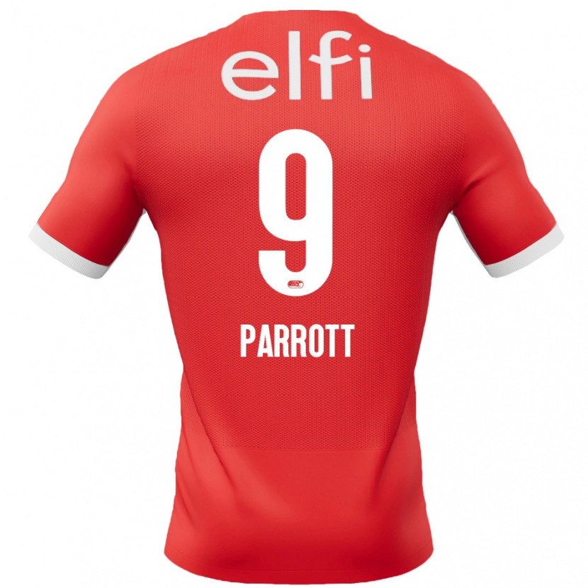 Danxen Børn Troy Parrott #9 Rød Hvid Hjemmebane Spillertrøjer 2024/25 Trøje T-Shirt