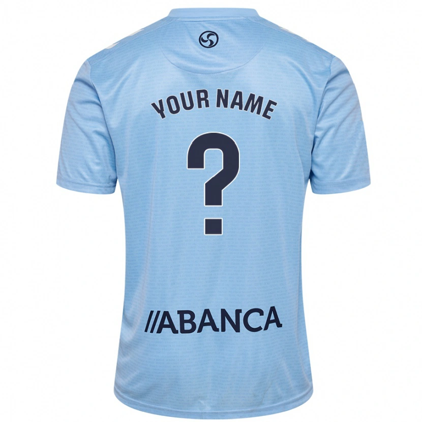 Danxen Børn Dit Navn #0 Himmelblå Hjemmebane Spillertrøjer 2024/25 Trøje T-Shirt