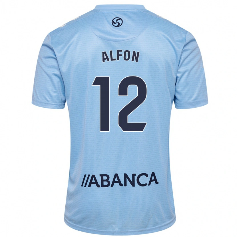 Danxen Børn Alfon González #12 Himmelblå Hjemmebane Spillertrøjer 2024/25 Trøje T-Shirt