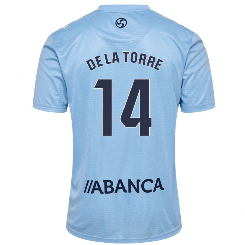 Danxen Børn Luca De La Torre #14 Himmelblå Hjemmebane Spillertrøjer 2024/25 Trøje T-Shirt