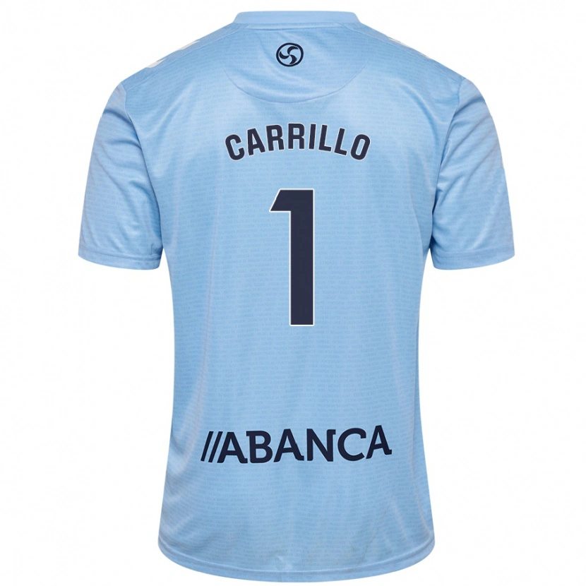 Danxen Børn Coke Carrillo #1 Himmelblå Hjemmebane Spillertrøjer 2024/25 Trøje T-Shirt