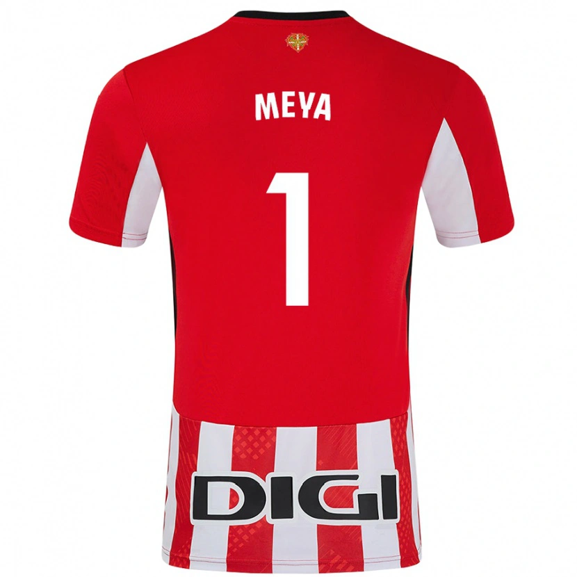 Danxen Børn Aina Meya Bellot #1 Rød Hvid Hjemmebane Spillertrøjer 2024/25 Trøje T-Shirt