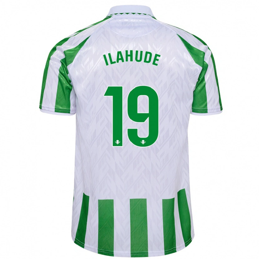 Danxen Børn Destiny Ilahude #19 Grønne Hvide Striber Hjemmebane Spillertrøjer 2024/25 Trøje T-Shirt