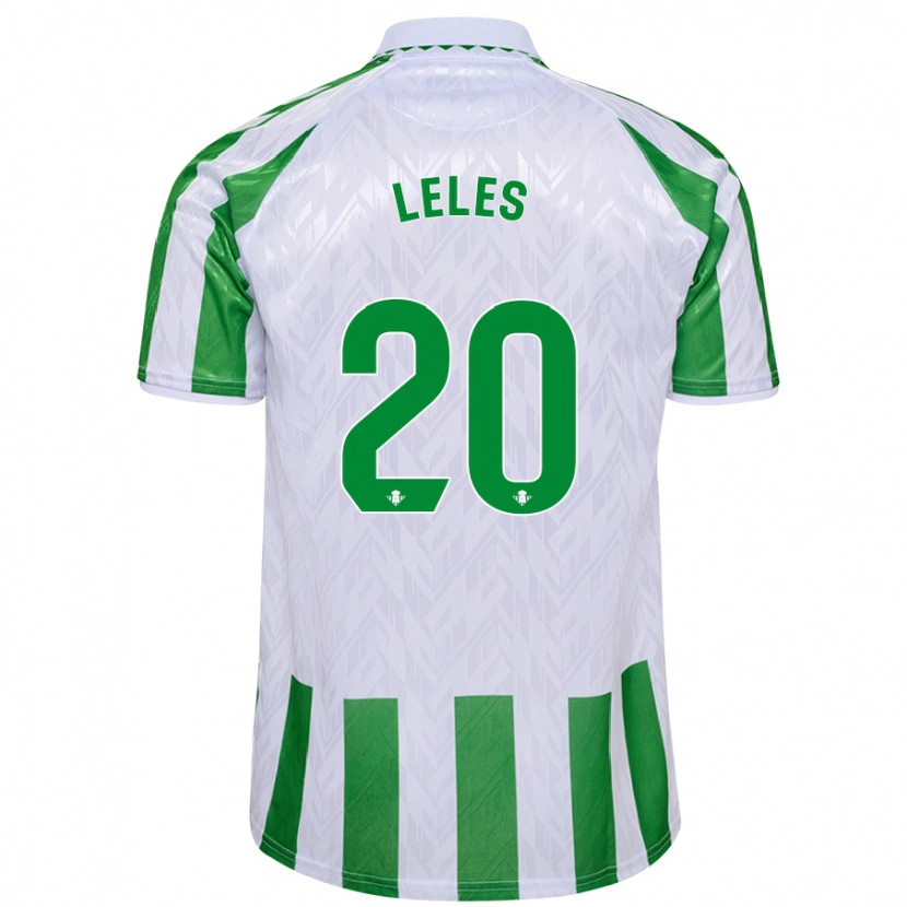 Danxen Børn Leles #20 Grønne Hvide Striber Hjemmebane Spillertrøjer 2024/25 Trøje T-Shirt
