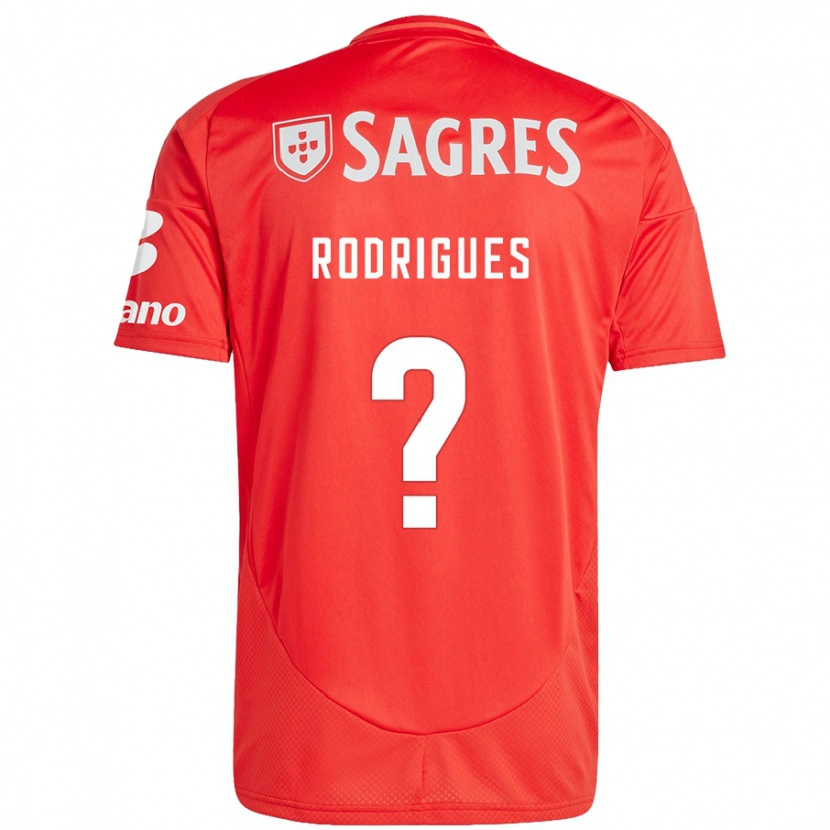 Danxen Børn Miguel Rodrigues #0 Rød Hvid Hjemmebane Spillertrøjer 2024/25 Trøje T-Shirt