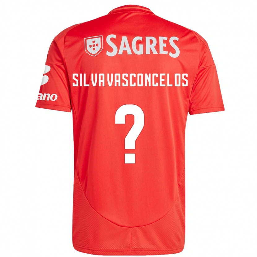 Danxen Børn Martim Silva Vasconcelos #0 Rød Hvid Hjemmebane Spillertrøjer 2024/25 Trøje T-Shirt