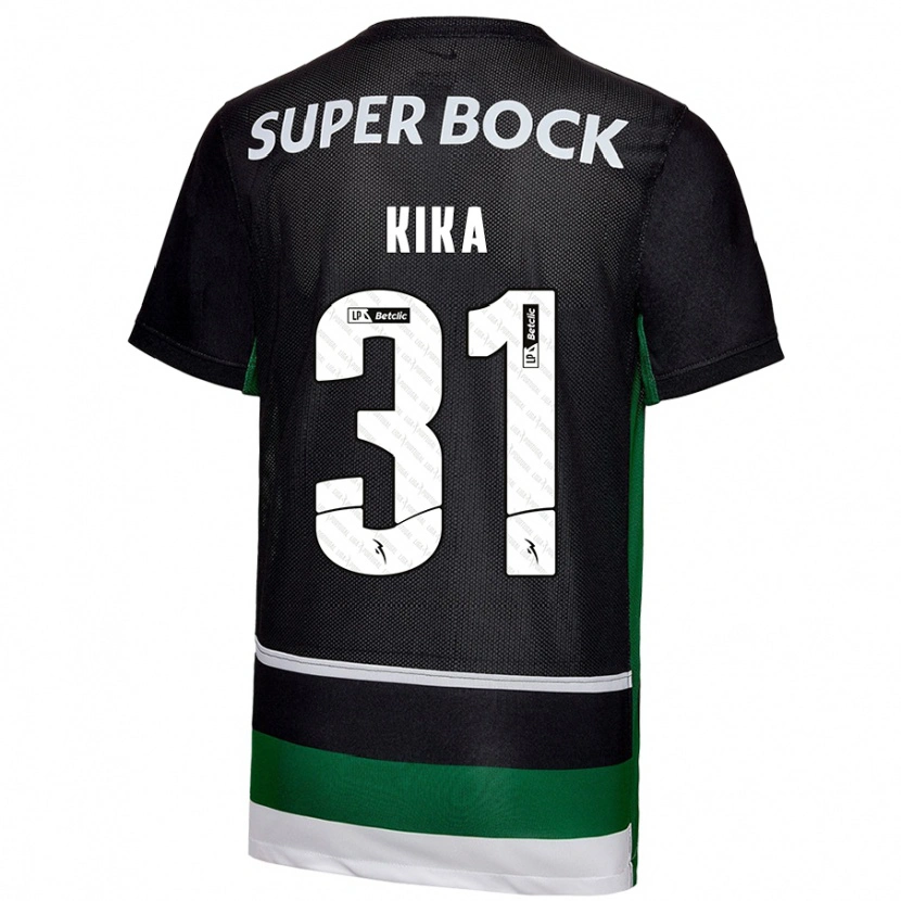 Danxen Børn Kika #31 Sort Hvid Grøn Hjemmebane Spillertrøjer 2024/25 Trøje T-Shirt
