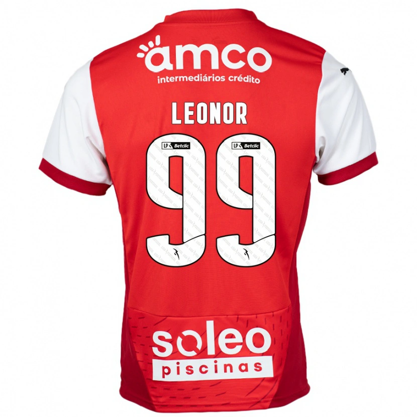 Danxen Børn Maria Leonor #99 Rød Hvid Hjemmebane Spillertrøjer 2024/25 Trøje T-Shirt