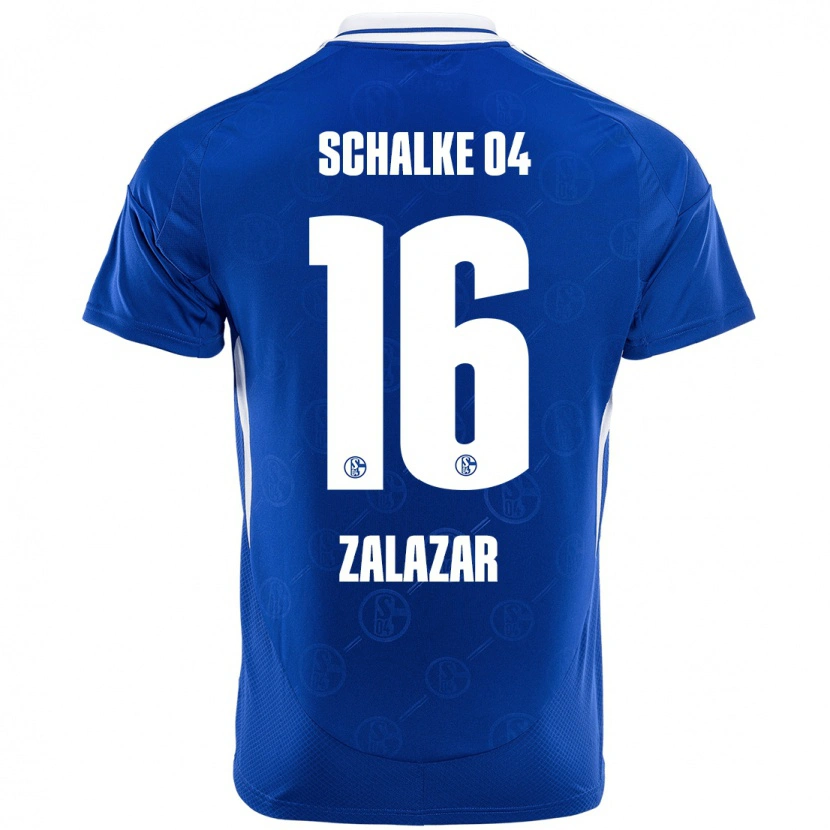 Danxen Børn Mauro Zalazar #16 Kongeblå Hjemmebane Spillertrøjer 2024/25 Trøje T-Shirt