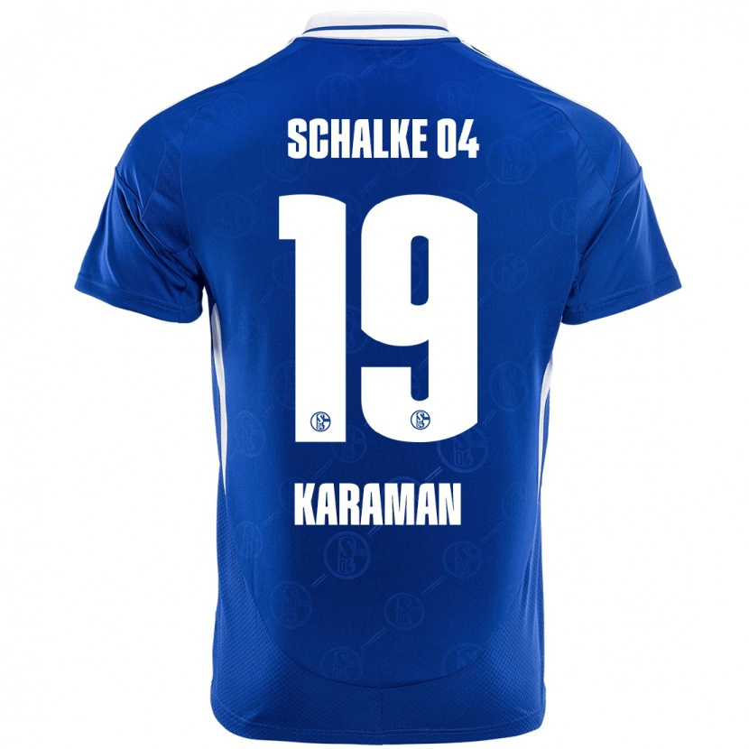 Danxen Børn Kenan Karaman #19 Kongeblå Hjemmebane Spillertrøjer 2024/25 Trøje T-Shirt