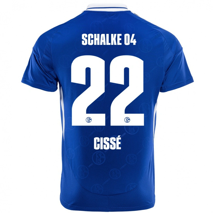 Danxen Børn Ibrahima Cissé #22 Kongeblå Hjemmebane Spillertrøjer 2024/25 Trøje T-Shirt