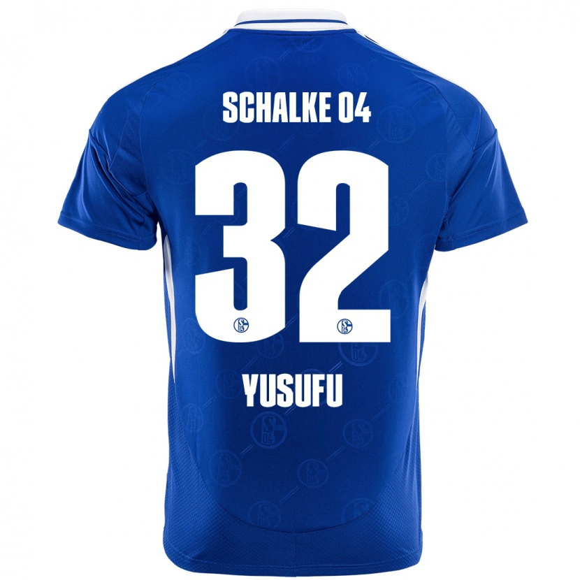 Danxen Børn Faaris Yusufu #32 Kongeblå Hjemmebane Spillertrøjer 2024/25 Trøje T-Shirt