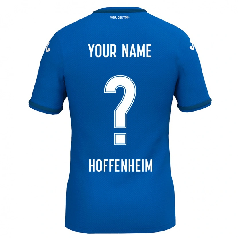 Danxen Børn Dit Navn #0 Kongeblå Hjemmebane Spillertrøjer 2024/25 Trøje T-Shirt