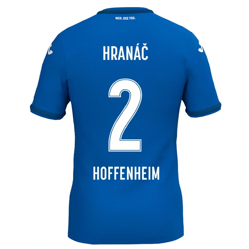 Danxen Børn Robin Hranac #2 Kongeblå Hjemmebane Spillertrøjer 2024/25 Trøje T-Shirt