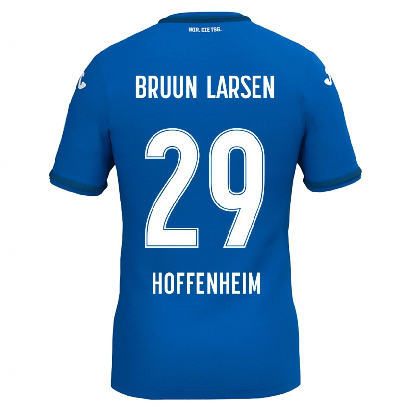 Danxen Børn Jacob Bruun Larsen #29 Kongeblå Hjemmebane Spillertrøjer 2024/25 Trøje T-Shirt