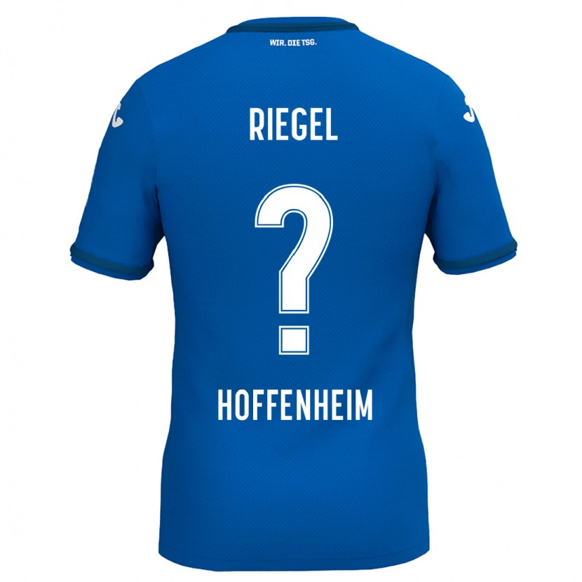 Danxen Børn Adrian Riegel #0 Kongeblå Hjemmebane Spillertrøjer 2024/25 Trøje T-Shirt