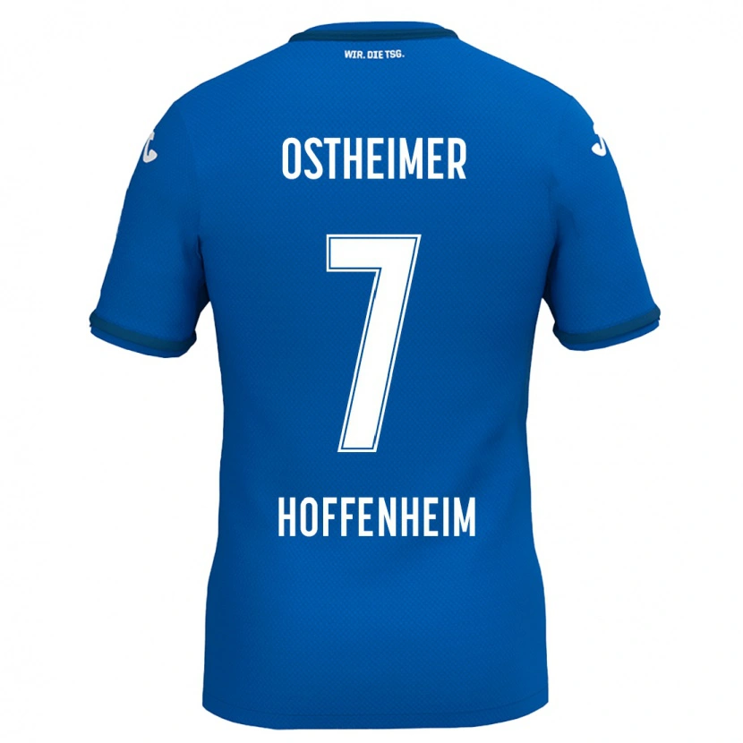 Danxen Børn Nevio Ostheimer #7 Kongeblå Hjemmebane Spillertrøjer 2024/25 Trøje T-Shirt