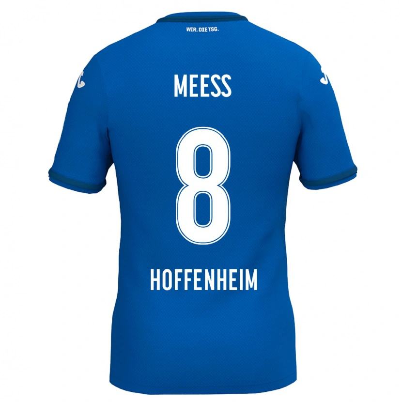 Danxen Børn Jakob Meeß #8 Kongeblå Hjemmebane Spillertrøjer 2024/25 Trøje T-Shirt