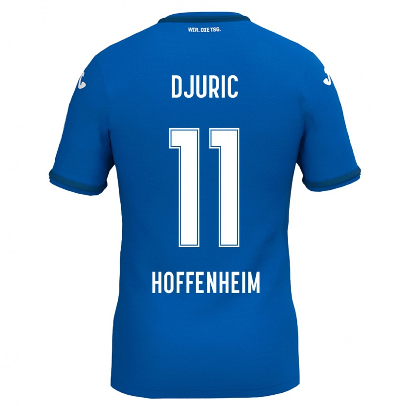 Danxen Børn Luka Djuric #11 Kongeblå Hjemmebane Spillertrøjer 2024/25 Trøje T-Shirt