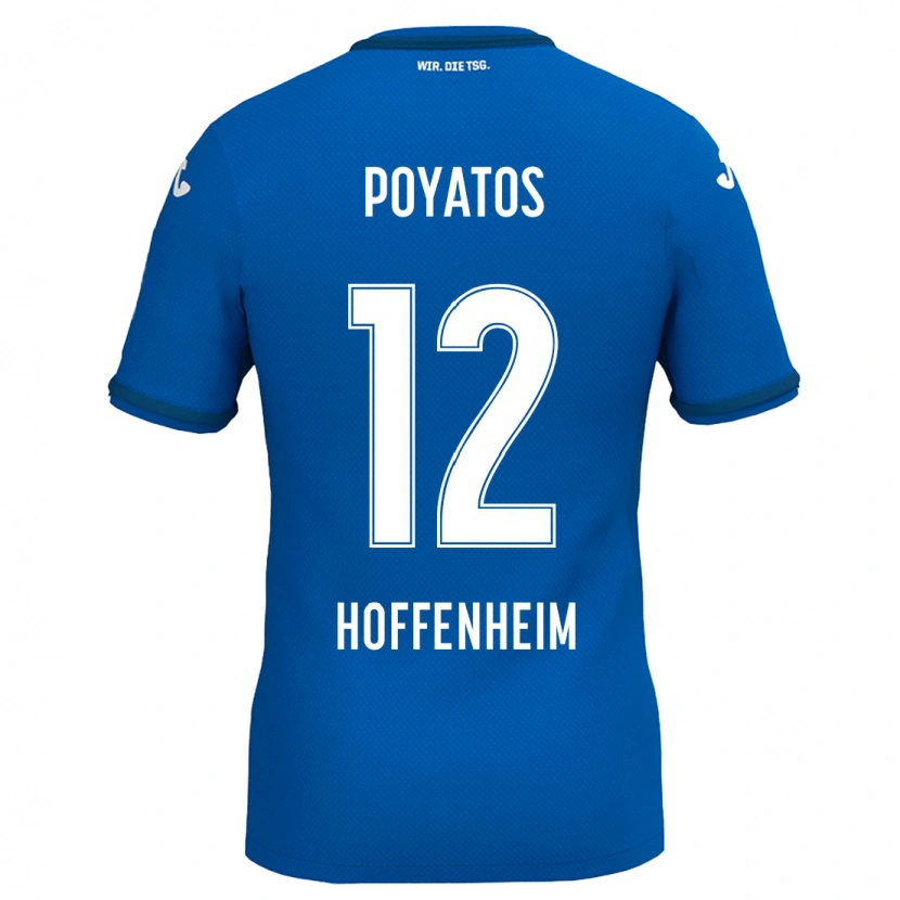 Danxen Børn Miguel Poyatos #12 Kongeblå Hjemmebane Spillertrøjer 2024/25 Trøje T-Shirt