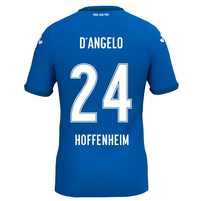 Danxen Børn Chiara D'angelo #24 Kongeblå Hjemmebane Spillertrøjer 2024/25 Trøje T-Shirt