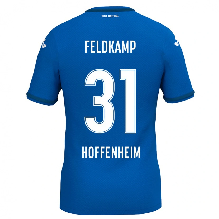 Danxen Børn Jana Feldkamp #31 Kongeblå Hjemmebane Spillertrøjer 2024/25 Trøje T-Shirt