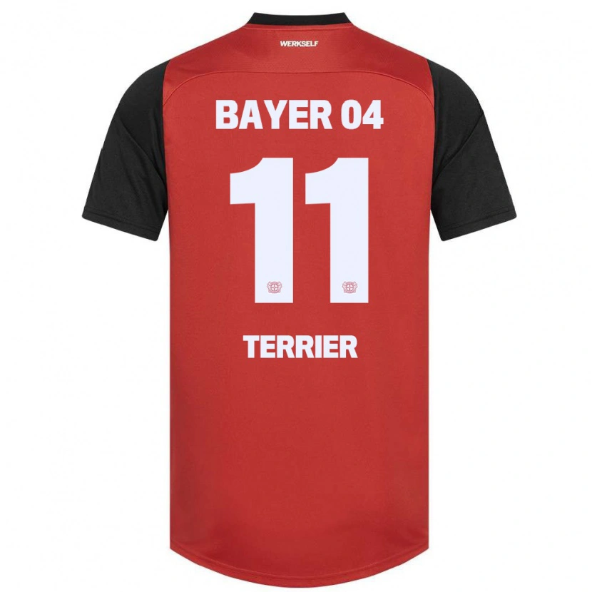 Danxen Børn Martin Terrier #11 Rød Sort Hjemmebane Spillertrøjer 2024/25 Trøje T-Shirt