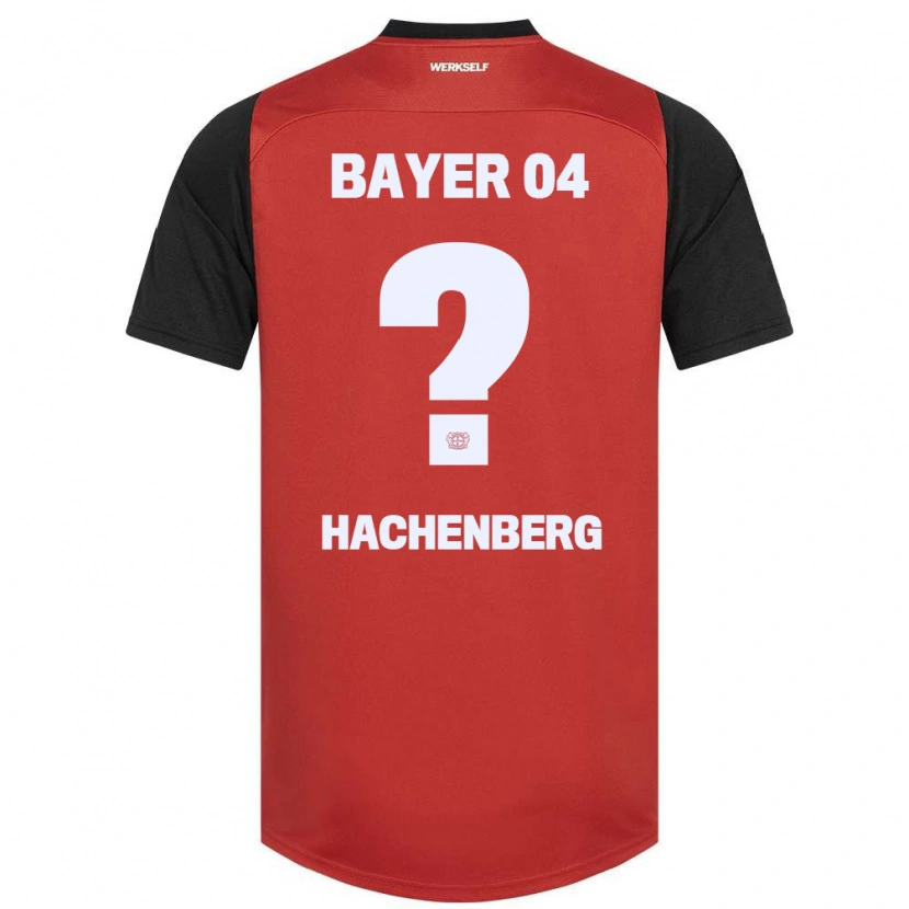 Danxen Børn Merlin Hachenberg #0 Rød Sort Hjemmebane Spillertrøjer 2024/25 Trøje T-Shirt