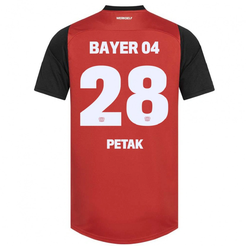 Danxen Børn Raoul Petak #28 Rød Sort Hjemmebane Spillertrøjer 2024/25 Trøje T-Shirt