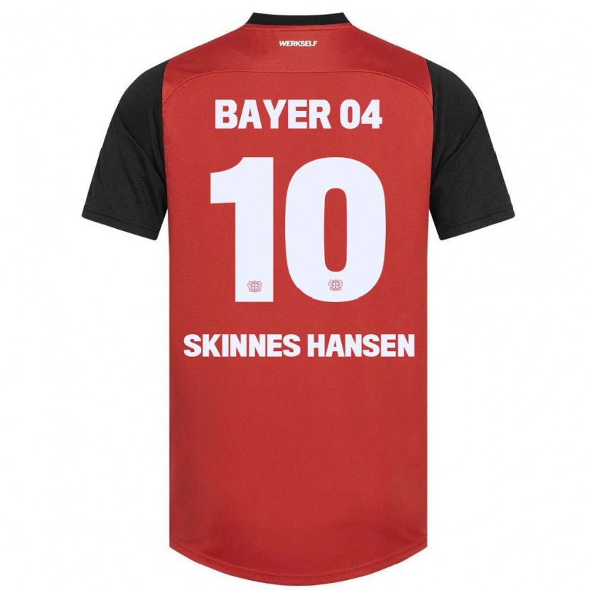 Danxen Børn Synne Skinnes Hansen #10 Rød Sort Hjemmebane Spillertrøjer 2024/25 Trøje T-Shirt