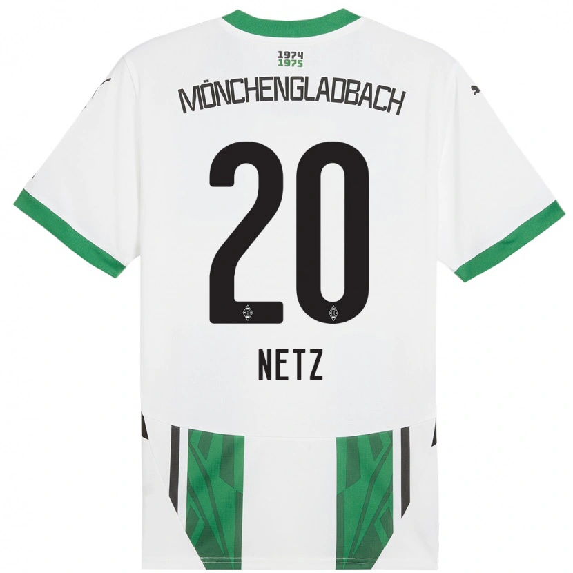 Danxen Børn Luca Netz #20 Hvid Grøn Hjemmebane Spillertrøjer 2024/25 Trøje T-Shirt